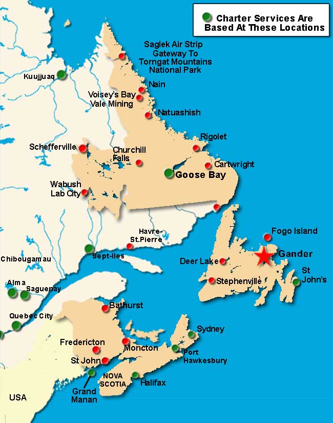 Charter Flights To Gander 3 Competitive Quotes